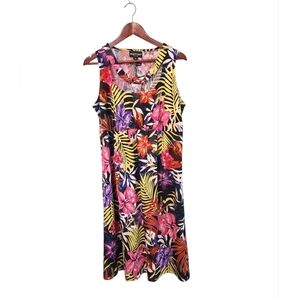 Newport News Global Exclusive New‎ Floral Dress Sise XL Cruise Floral Tropical